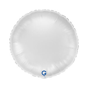 Round 18inc Satin White