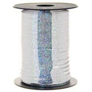 Silver Holographic Curling Ribbon (doos 5 rollen)