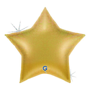 Star 36inc Glitter Holographic Gold 5