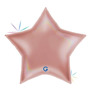 Star 36inc Rainbow Holographic Platinum Rosè