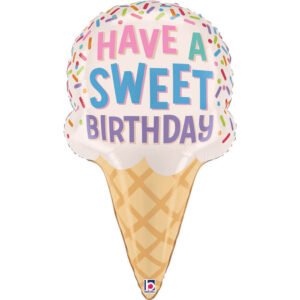 Sweet Birthday Ice Cream Cone