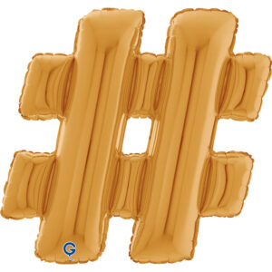 Symbol Hashtag Gold 26inc