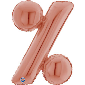 Symbol Percentage Rose Gold 26inc
