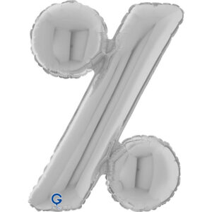 Symbol Percentage Silver 26inc