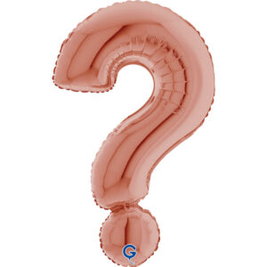 Symbol Question Mark Rose Gold 40inc