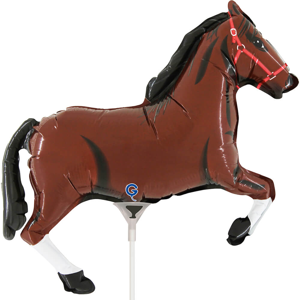 Horse Dk Brown mini