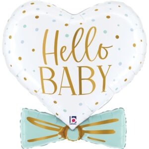 Blue Baby Bowtie Heart