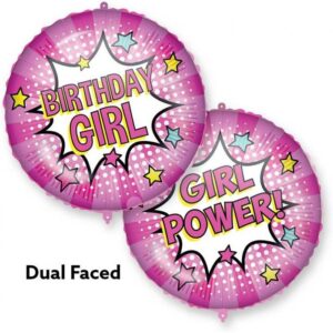 Birthday Foil Balloon Girl Power