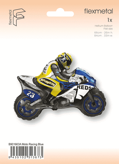 Moto Racing Blue - Afbeelding 2