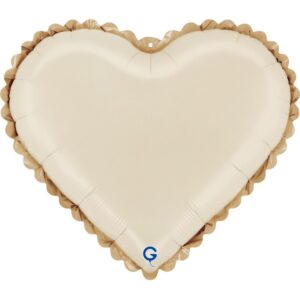 Lace Cream Heart